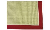 24X36 NATURAL FIBER-ROUGE BORDER