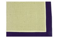 24X36 NATURAL FIBER-NAVY BORDER