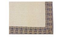 36X48 JUTE W/BLACK ST BORDER