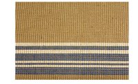 24X36 FANCY JUTE BLUE/BG STRIPE