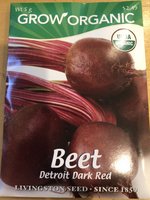 LV - Organic Detroit Dark Beet Seed