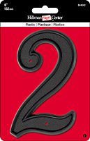 6 BLK PLASTIC NUMBER (2)