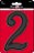 6 BLK PLASTIC NUMBER (2)