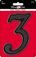 6 BLK PLASTIC NUMBER (3)