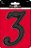 6 BLK PLASTIC NUMBER (3)