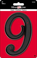 6 BLK PLASTIC NUMBER (9)