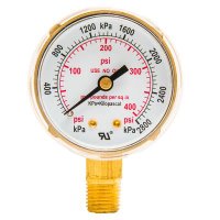 HI-PRESSURE ACET GAUGE 2"