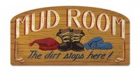 21 X 12 Mud Room Sign