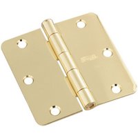 3 pk 3-1/2" Door Hinge-Brt Brass
