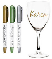 Wine Glass Writers, Set of 3