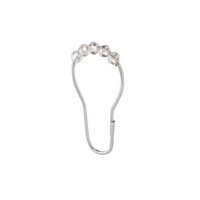 Clear/Chrome Shower Curt Rollerz