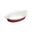 8X12 Oval Stoneware Dish, Red