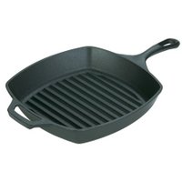 Lodge Cast Iron Grill Pan, 10.5"