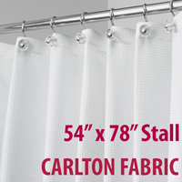 Carlton Stall Curtain, White