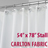 Carlton Stall Curtain, White