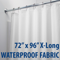Waterproof Fabric XL Shower Curtain