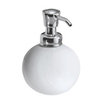 York Round Soap Pump White