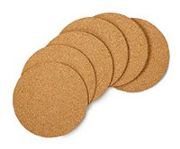 Linden Sweden Cork Coasters, 5pk