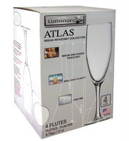 Atlas 4pc 5oz Champagne Flutes