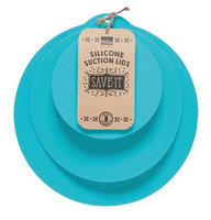 Silicone Bowl Cover, Blue, s/3