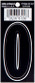 3 DIE CUT BLACK VINYL "O"