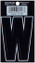 3 DIE CUT BLACK VINYL "W"