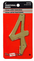 4 COMP BRASS NUMBER (4)