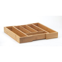 Bamboo Extendable Cutlery Tray