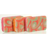 Casabella 3PK Scrub Sponge Coral