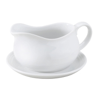 24OZ Hotel Gravy Boat W/ Saucer