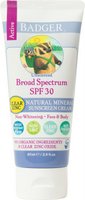 Badger Balm Clear Zinc SPF35 Sport Sunscreen Cream, Unscented