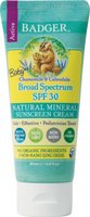 Badger Balm Clear Zinc SPF30 Baby Sunscreen Cream, Chamomile/Calendula