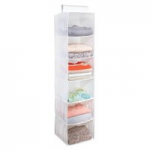 6 Shelf Sweater Organizer, White