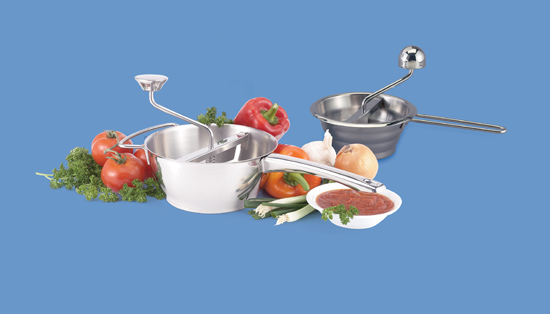 HIC SS 2QT Food Mill W/ 3 Blades