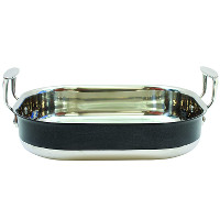 3.5QT TRI PLY SS ROASTING PAN BL