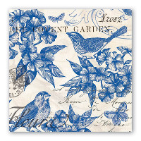 Indigo Cotton Luncheon Napkin