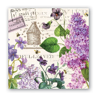 Lilac & Violets Cocktail Napkin