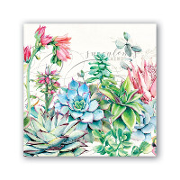 Pink Cactus Cocktail Napkin