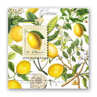Lemon Basil Cocktail Napkin
