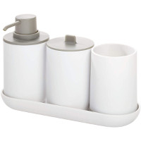 Cade Vanity Set - White/Grey