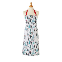 Penguins On Ice Cotton Apron