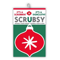Ornament Holiday Scrubsy Cloth