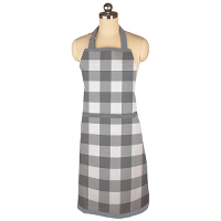 Gingham Gray Apron