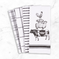 Farm Animal Kitchen Towel Set 4