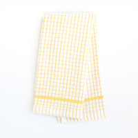 Grid Terry Kitchen Towel Yellow