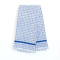Grid Terry Kitchen Towel Blue
