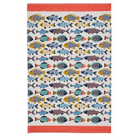 Aquarium Cotton Tea Towel