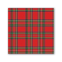 Tartan Cocktail Napkin