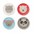 Kids Bamboo Plates S/4 Animals