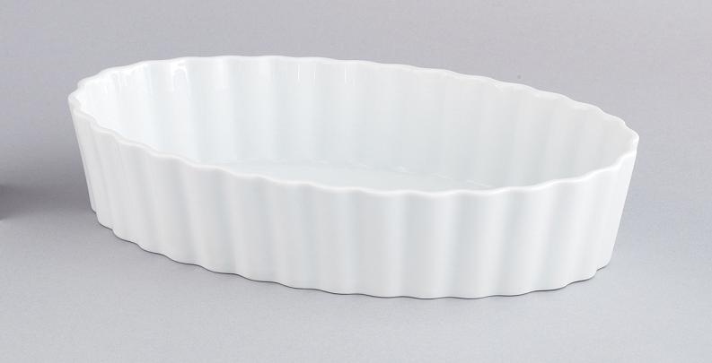 12.25x2.5" Porceln Fluted Baker